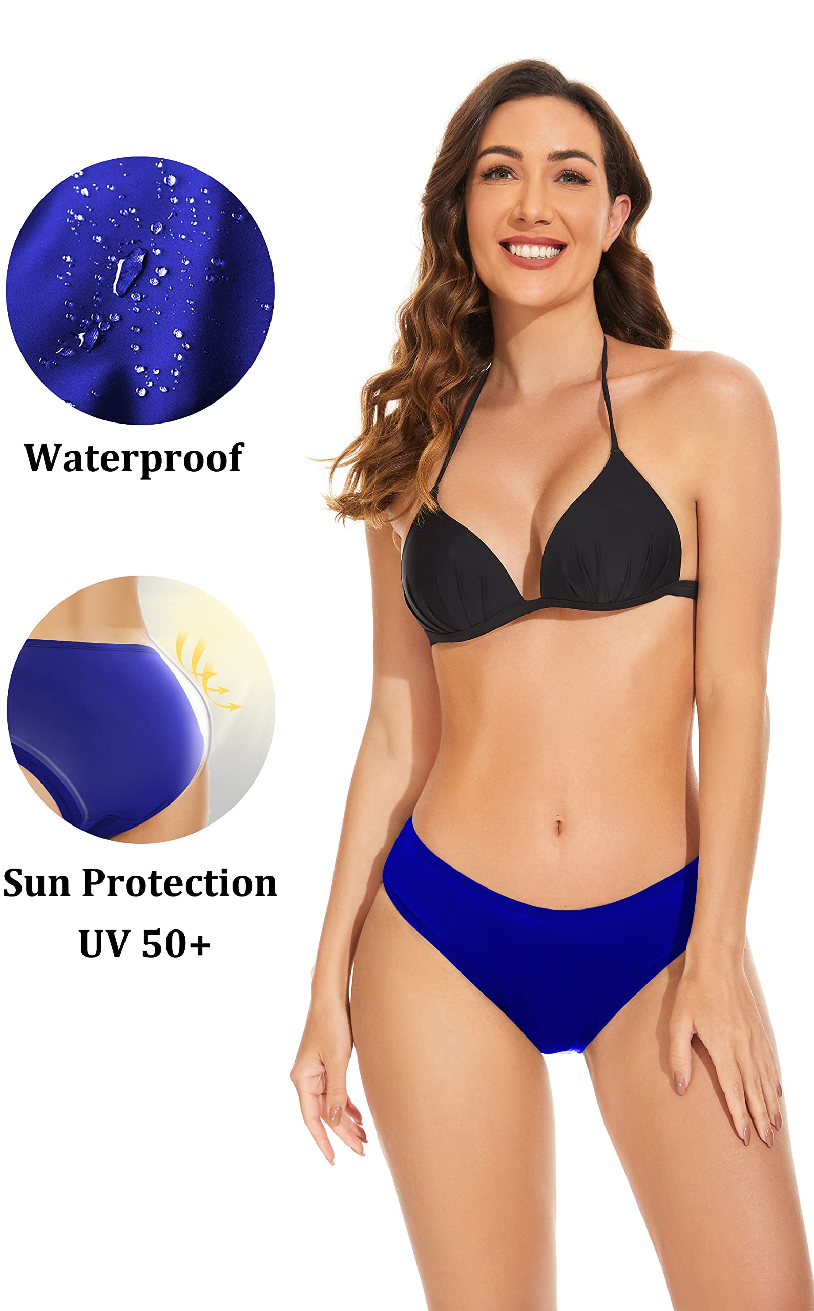 OVRUNS Bikini mestruale per Le mestruazioni Costumi da Bagno a Prova di perdite per Adolescenti, Ragazze, Donne