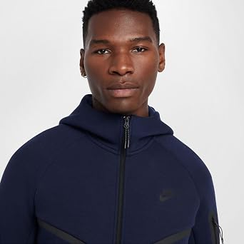 Navy Tech Fleece Windrunner Full-Zip Jacket