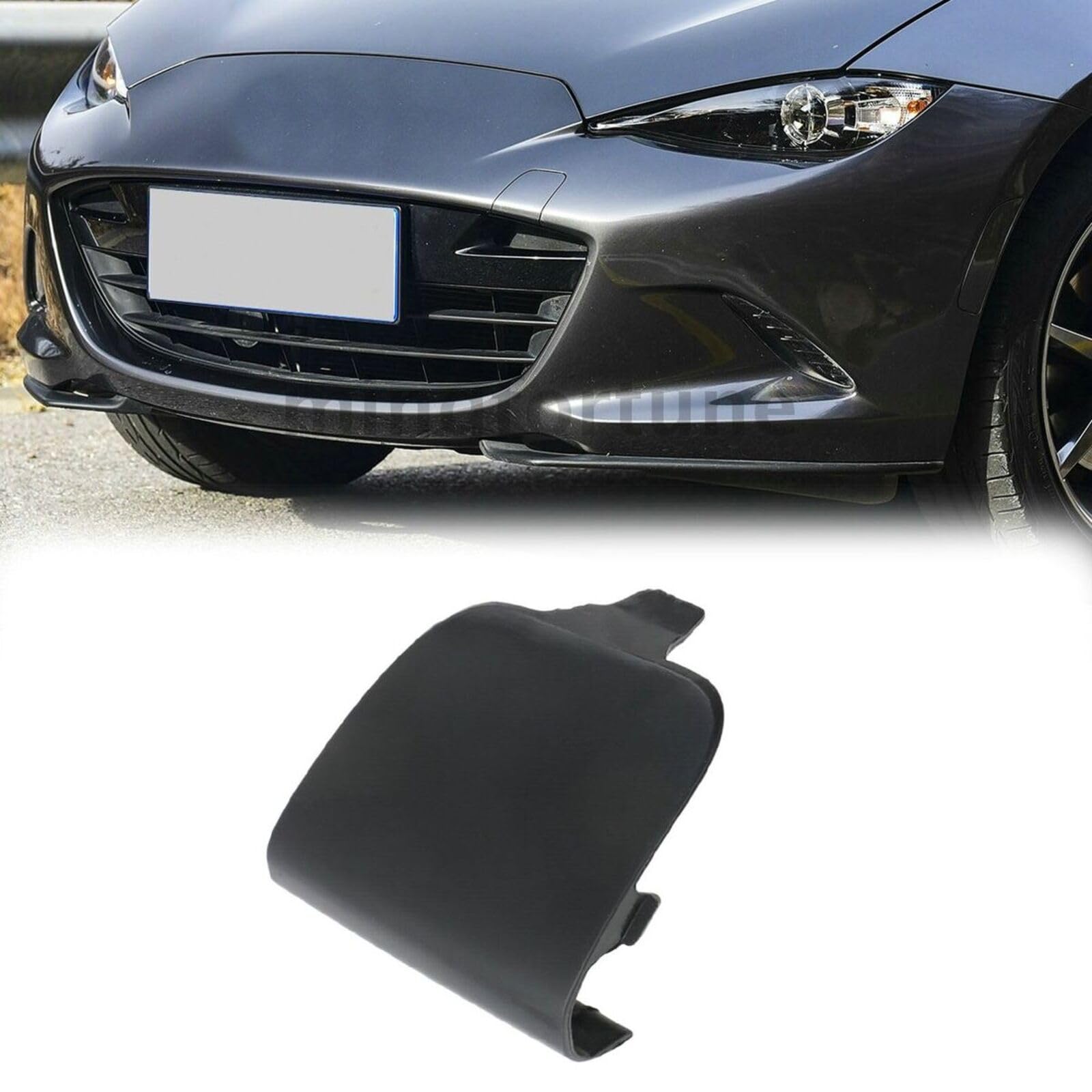 Cache Crochet De Remorquage Avant Pour Mazda MX-5 Miata 2016-2021 - Référence N243-50-A11-BB - ABS Noir - 4