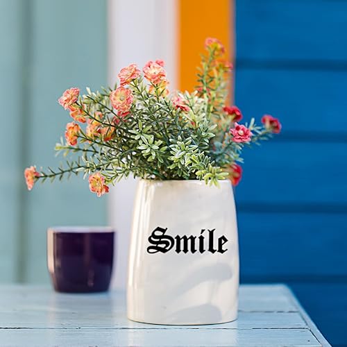 Miniatura 4 de Teling Juego de 8 calcomanías autoadhesivas de vinilo con números de buzón, calcomanías del alfabeto para buzones de correo, letreros de ventanas,