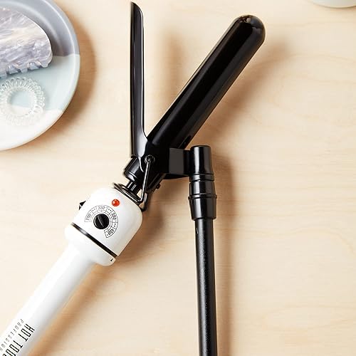 Miniatura 5 de HOT TOOLS Varita rizadora Marcel profesional de nano cerámica blanco y negro 10in