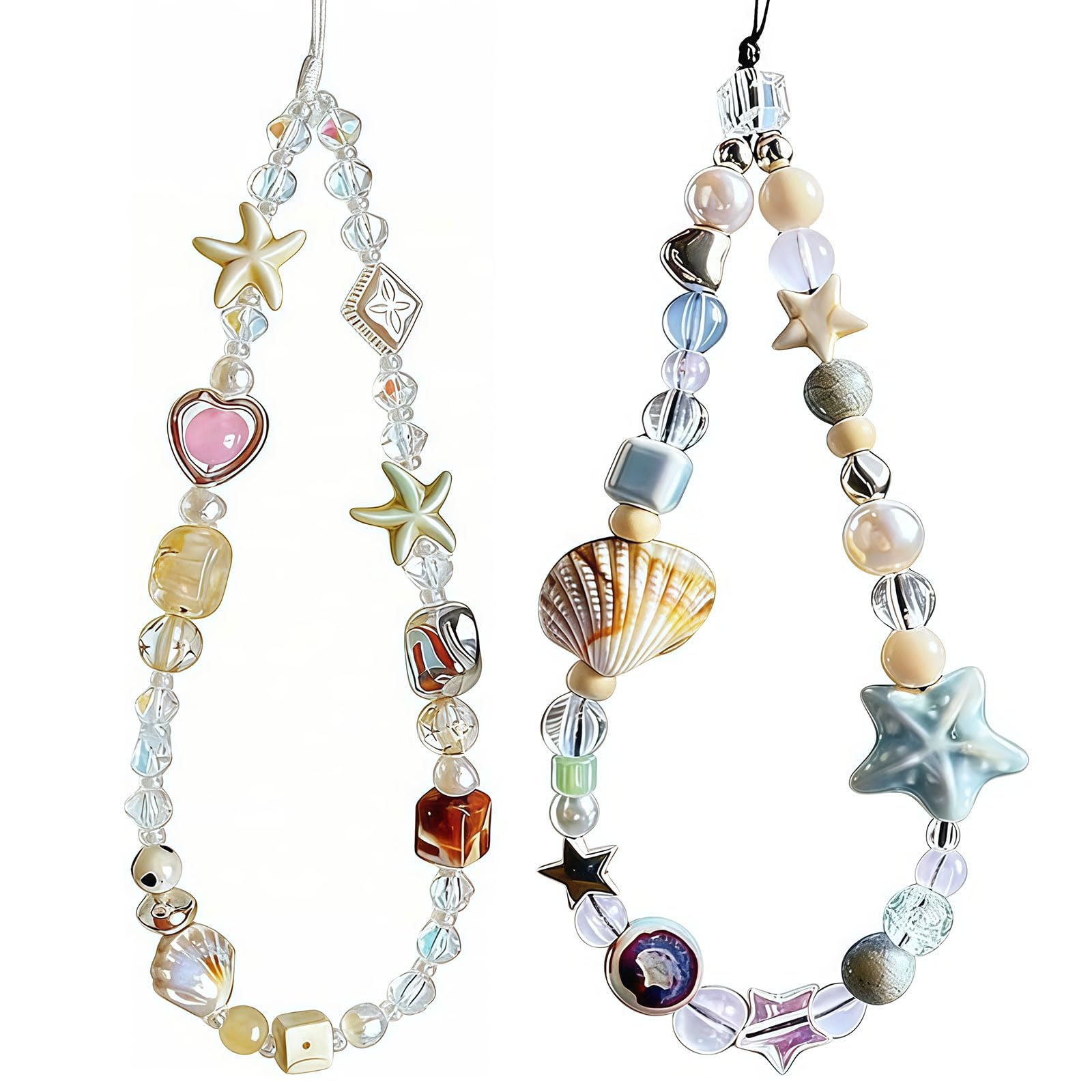 Strap pour téléphone Portable, Dragonne de Caméra, Collier de Perles, Accessoire Mignon, Pochette de Téléphone Universel pour iPhone 17 Pro Max