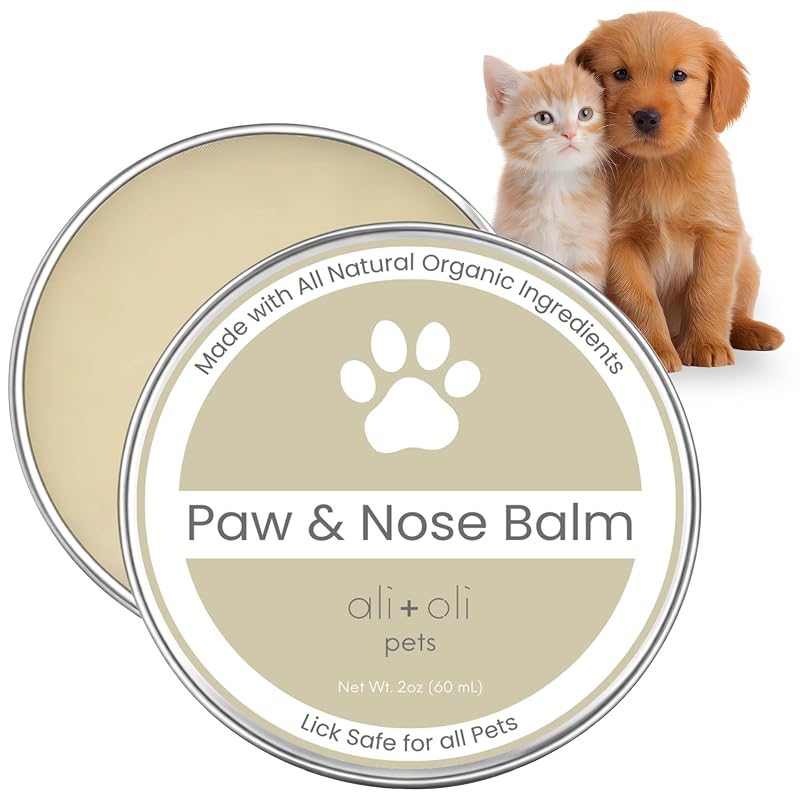 Bálsamo para Patas e Nariz de Cães e Gatos com Óleos Orgânicos Ali+Oli, 56 g