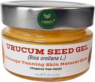 Nativilis Amazonian Urucum Seed Gel (Bixa orellana L.) Prolongs Tanning Skin Natural Glow - Ultraviolet Rays Protection properties – Brazilian Bio-Natural - Copaiba Benefits