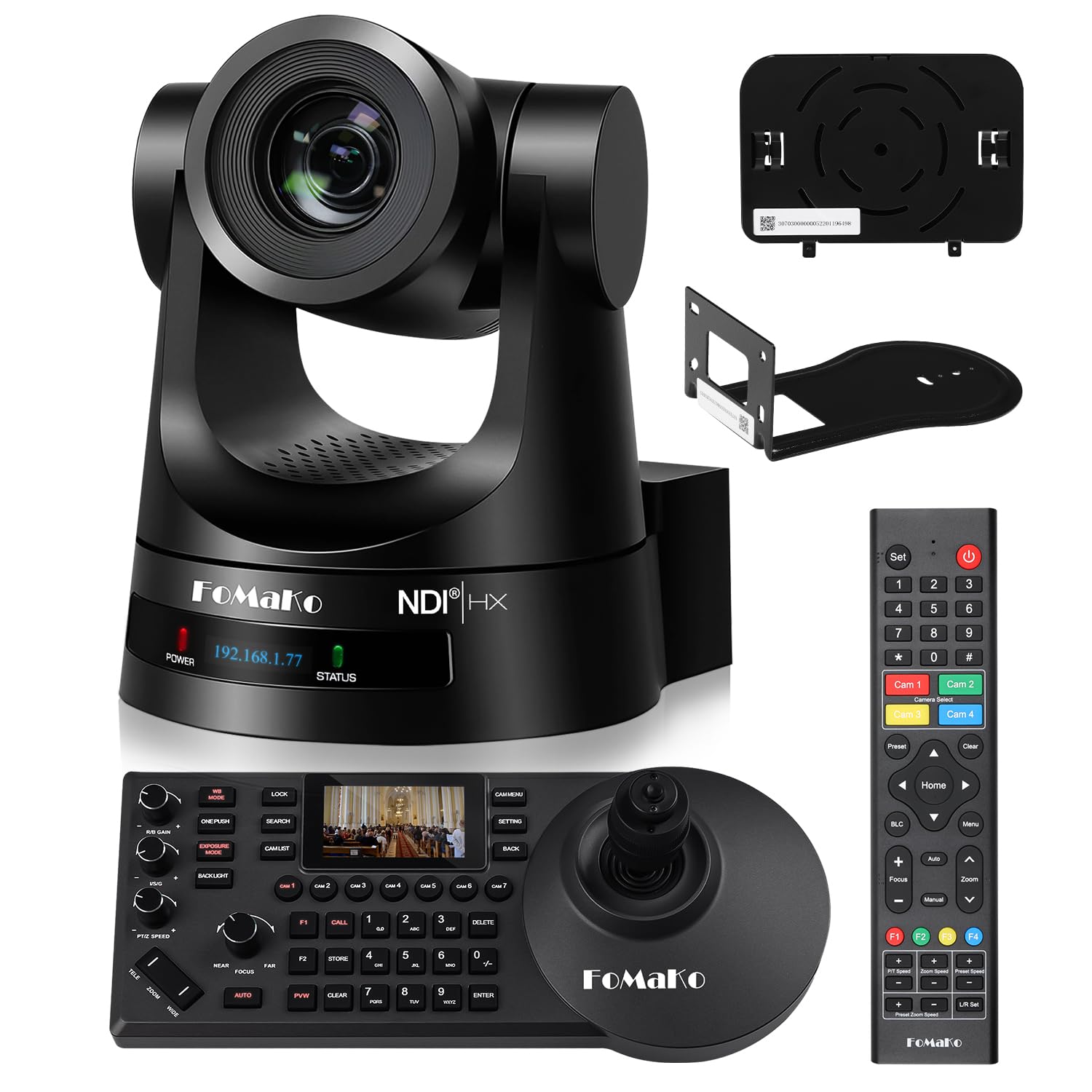 Amazon.com : FoMaKo NDI PTZ Camera Bundle AI Auto-Tracking Gen 3