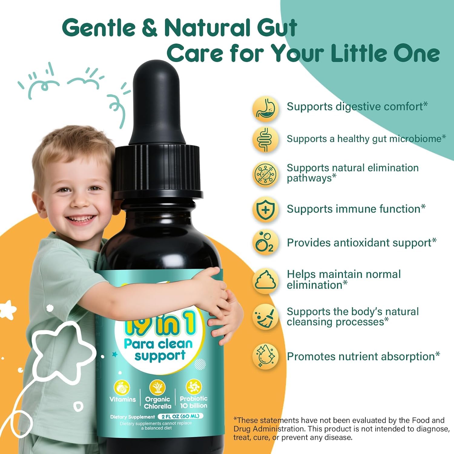 19 in 1 Parasite Cleanse for Humans, Wormwood Black Walnut Clove, 2 fl oz — Amazon image 2