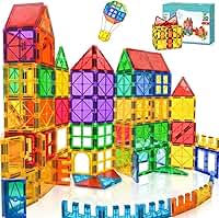 Conjunto de Brinquedos Magnéticos de 60 Peças, Blocos de Construção 3D para Meninos e Meninas, Blocos Magnéticos Infantis, Jogo Educativo de Peças Magnéticas, Brinquedos Educativos a partir de 3 Anos
