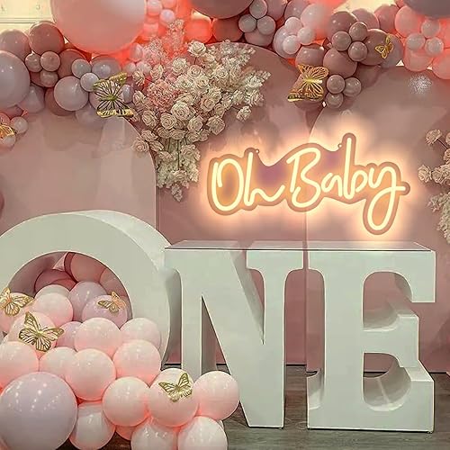 Miniatura 3 de Letrero de neón ajustable para baby showers, fiestas de exposición de género, decoraciones de pared de tiendas, accesorios de fondo de fotos, bodas