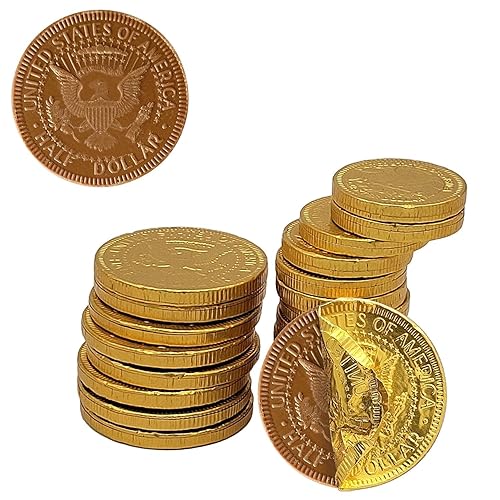 Miniatura 3 de Monedas de oro de chocolate con leche belga prémium de Navidad, rellenos de calcetines de caramelo, caramelo de chocolate sin nueces, caja de 1