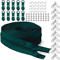 Vista 12 de Cinta de cremallera de nailon #3 para coser: YZSFIRM 10 yardas negras por The Yard Cremalleras de bobina de nailon para costura DIY y manualidades