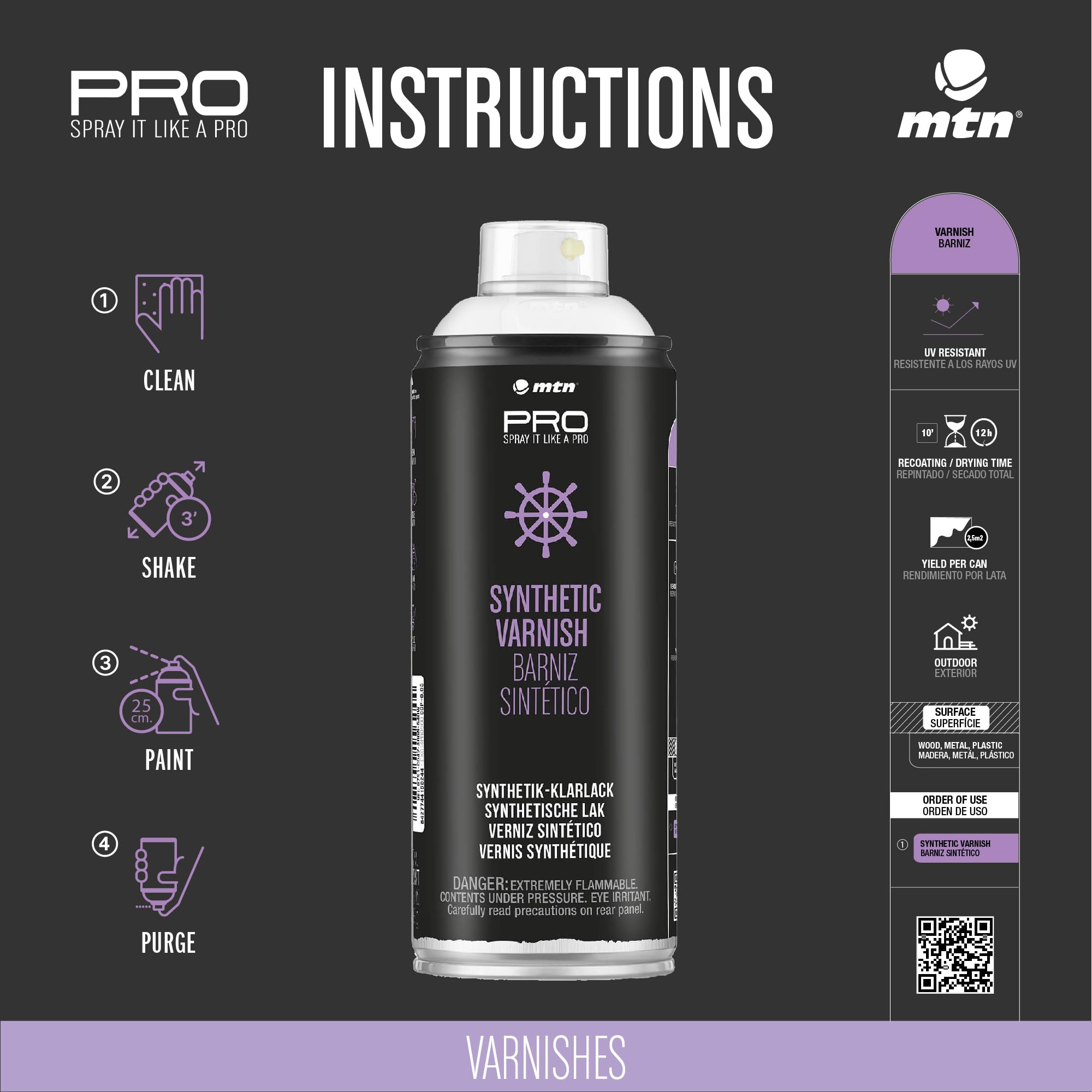 Montana Colors - MTN Pro Metallic Paint - Metallic Effect in Spray - 400ml