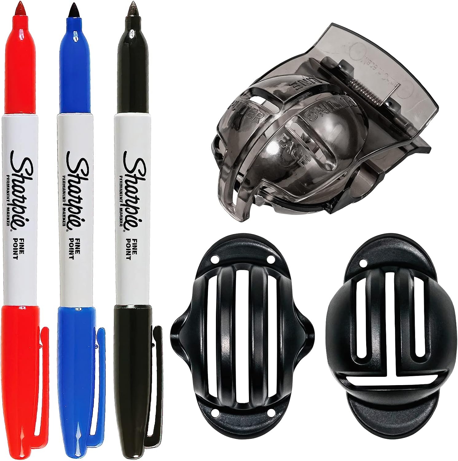SAPLIZE Golf Ball Marker Alignment Kit(Mixed 3 Pack), Three Golf Ball Marker Line Drawing Alignment Putting Tools with 3 Sharpie Marker Pens, Golf Accessories : Sports & Outdoors