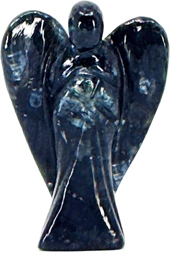 Miniatura 6 de Figura curativa de ángel guardián de aventurina verde tallada a mano de 2 pulgadas