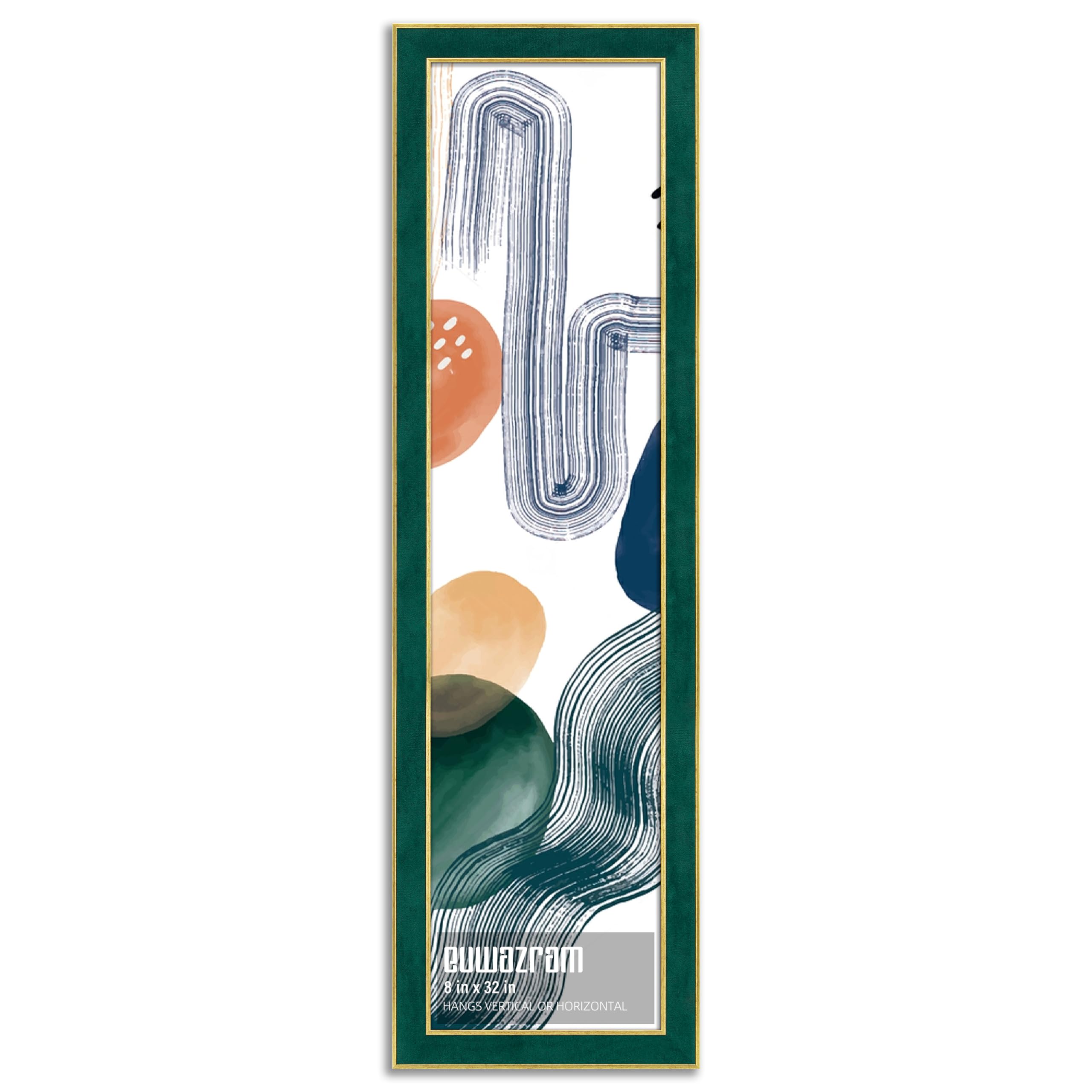 Suede 8x32 Frame Green