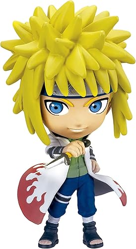Chibi Masters Bandai Minato Namikaze Figura – 3.1 in Mini juguete en pose de acción, juguete coleccionista Naruto, regalo ideal