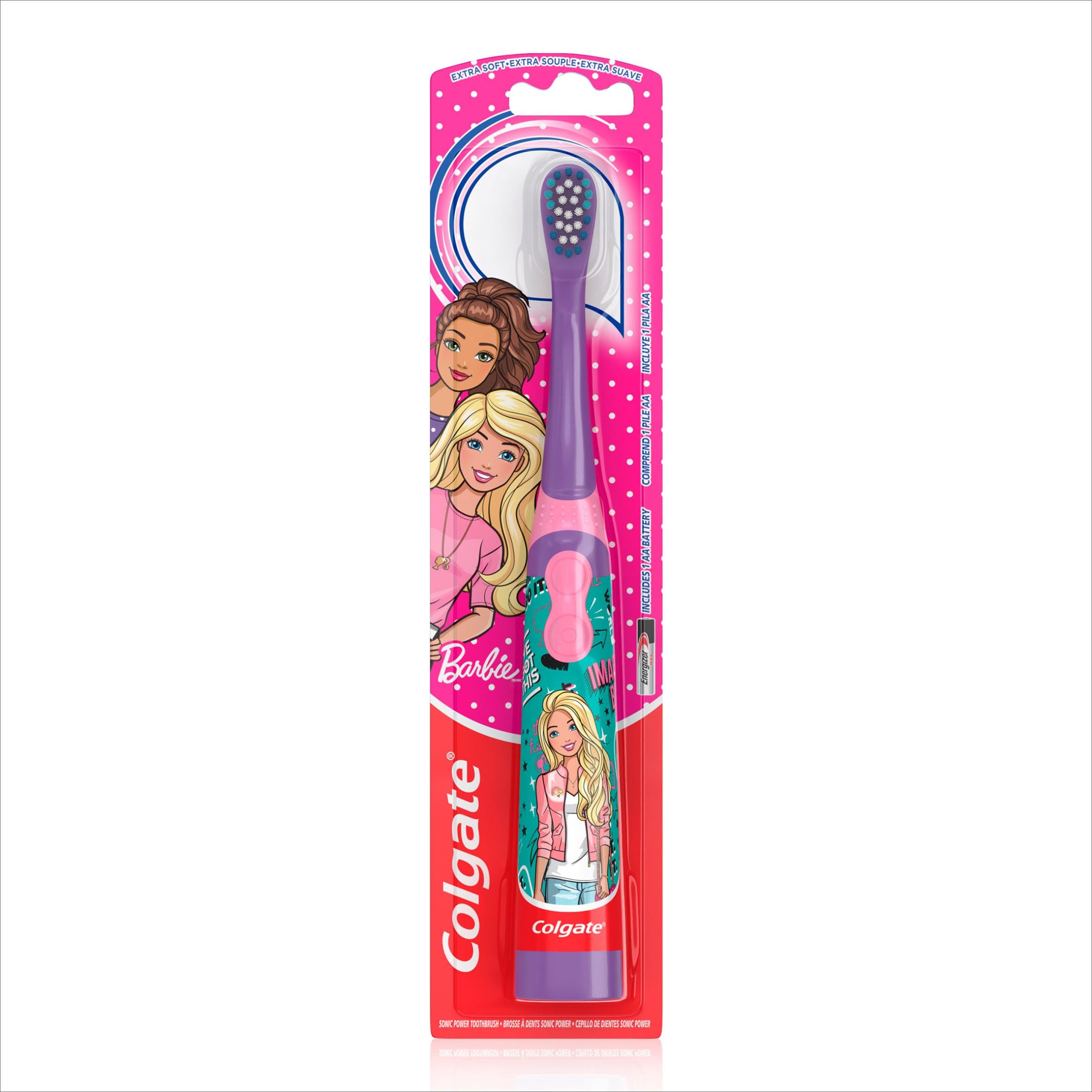 Colgate 360 Sonic Kids’ Barbie Battery Powered Toothbrush 3+ Years