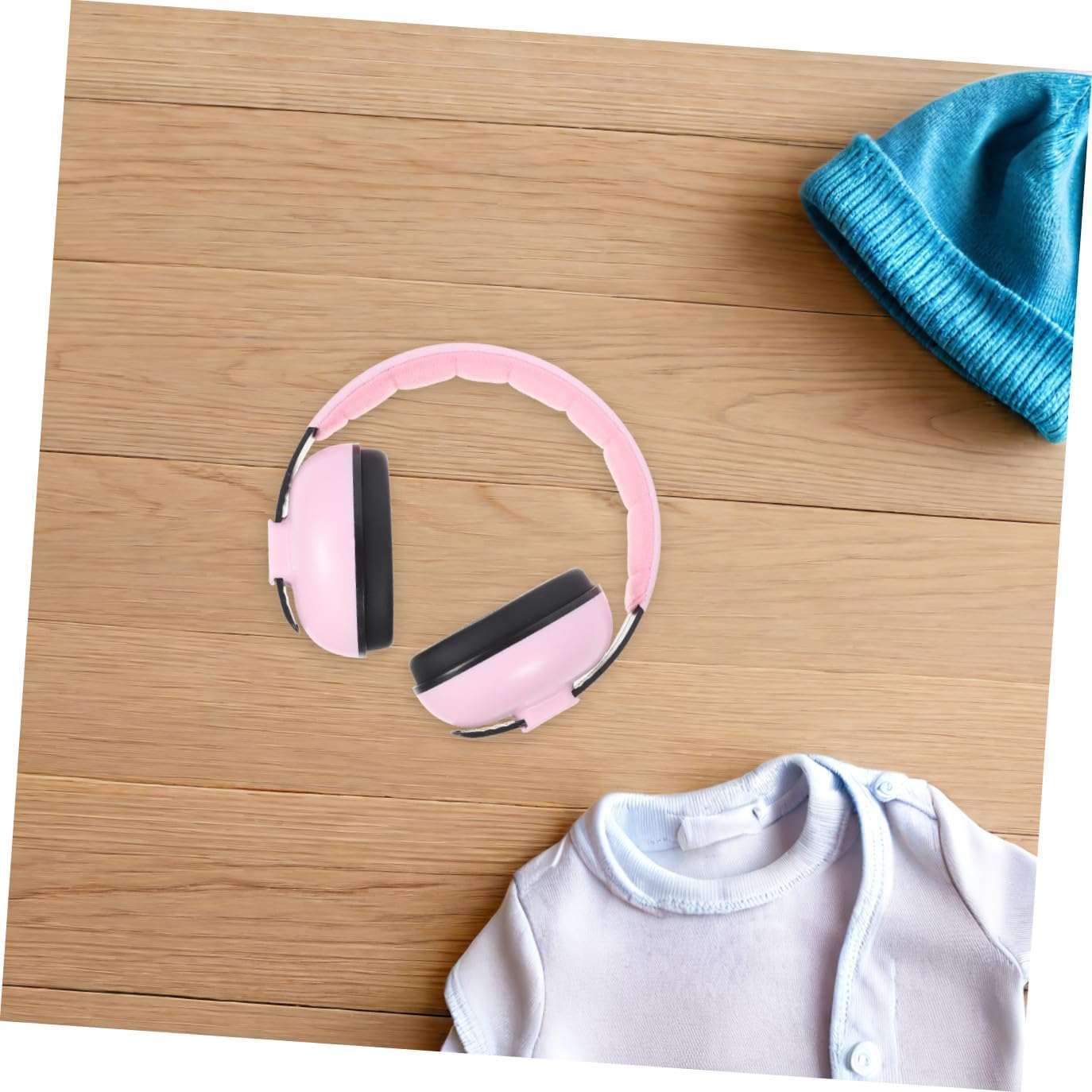 Hearing Protection Earmuffs Noise Reduction Earmuff Adjustable Headband Pink for Sleeping and Babies