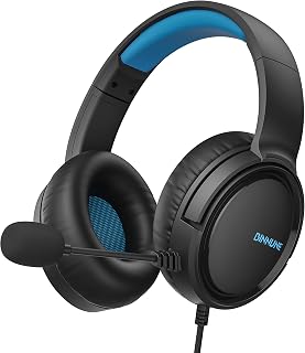 BINNUNE Gaming Headset with Mic for PS4 PS5 Xbox Series X|S Xbox 1 PC NS, Wired Gaming Headphones with Microphone for PS 4|5 Xbox1