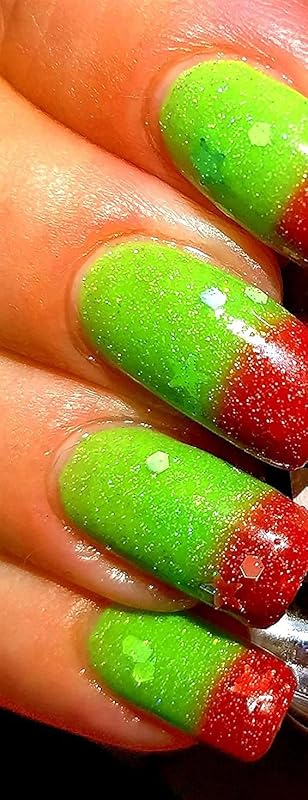 Amazon Com Christmas Color Changing Thermal Nail Polish Jingle Bells Red Green Free Shipping Handmade Products Amazon Com Christmas Color Changing Thermal Nail Polish Jingle Bells Red Green Free Shipping Handmade Products