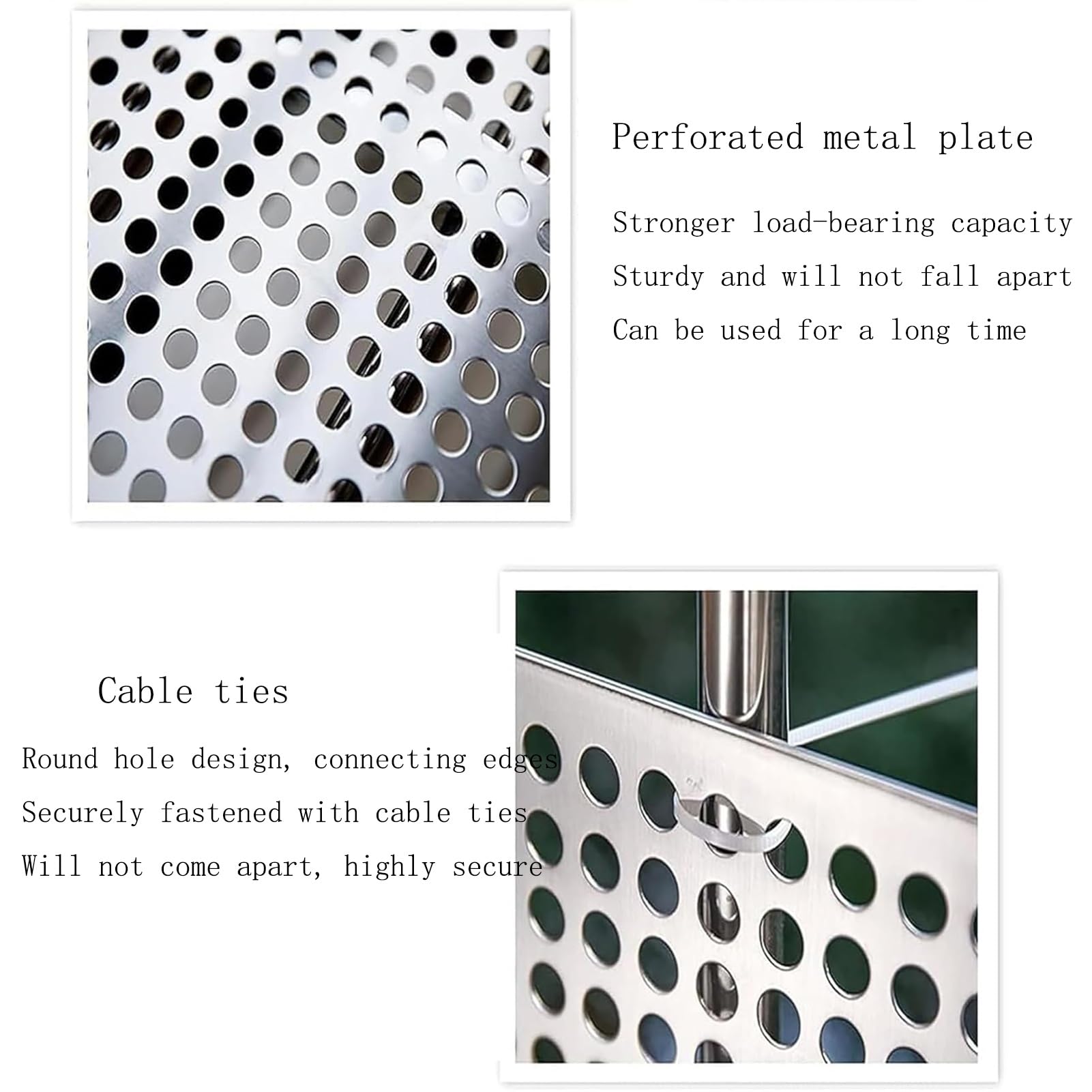 Płyta perforowana ze stali nierdzewnej, Perforowana siatka ze stali nierdzewnej 304 z otworami oczkami 1-10 mm, srebrna, wiele rozmiarów(5mm Mesh,20x20cm)
