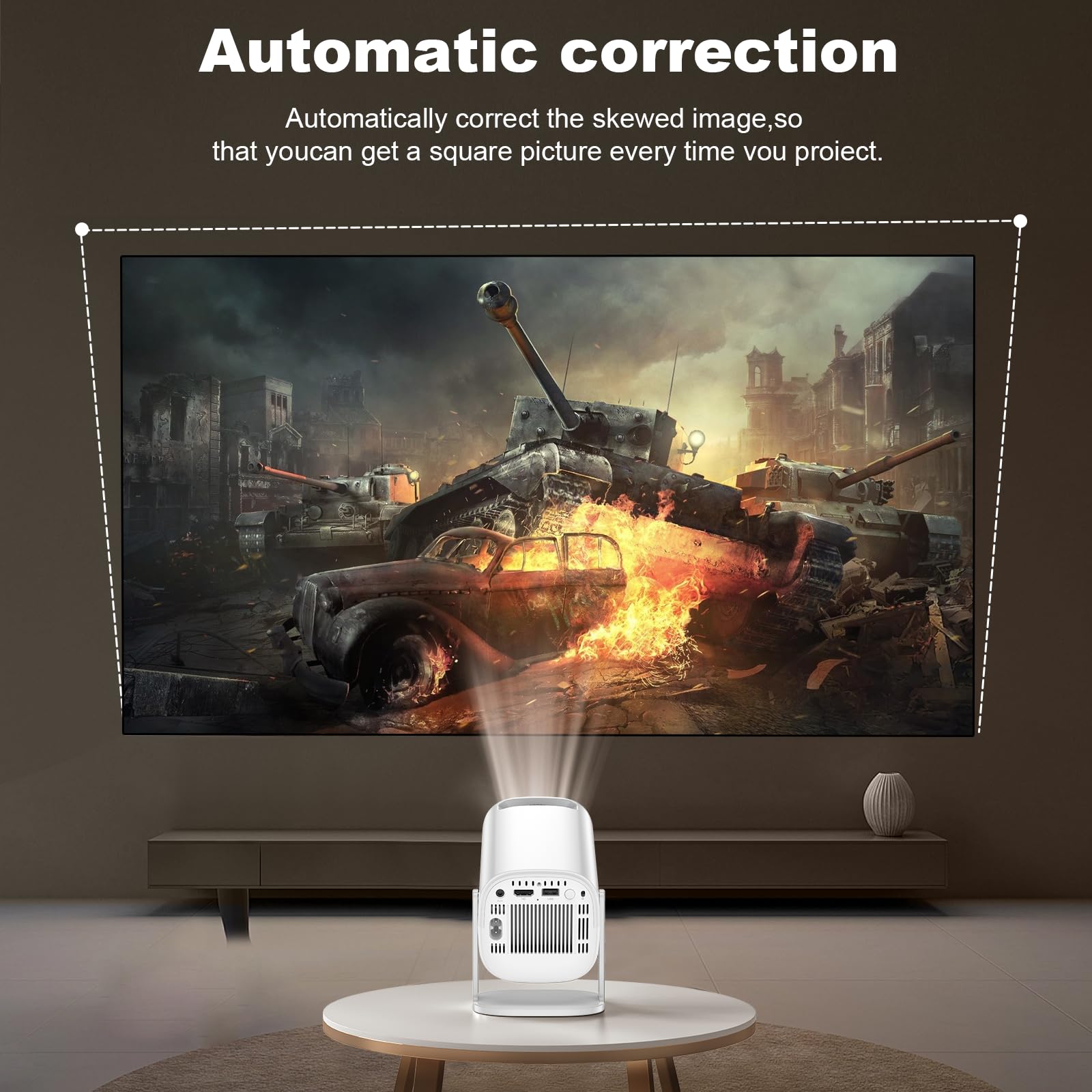 Nuova console di gioco retrò P30 con proiettore, proiettore portatile HD 4K con oltre 36000 giochi, plug and play TV video game stick, proiettore intelligente con controller wireless da 2,4 g, Android