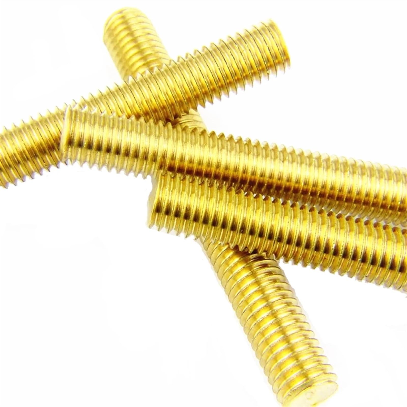 Varilla roscada Varilla roscada de latón M3 M4 M5 M6 M8 M10 M12 M14 M16 L20mm 30 40 50 100mm perno métrico totalmente macizo todos los pernos barra roscados Para Producción Industrial(160mm,M16)