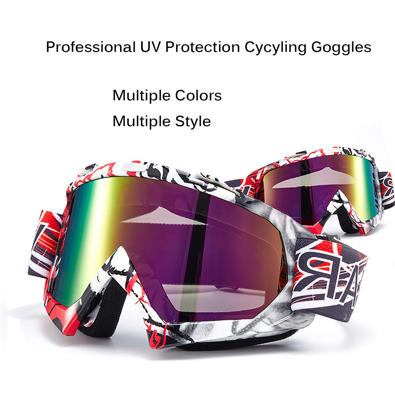 Gafas de seguridad para cuatrimoto, motocross, motocicleta, motocross, motocicleta, gafas de seguridad anti UV, antiarañazos, a prueba de polvo, resistente al viento, ciclismo, carreras,