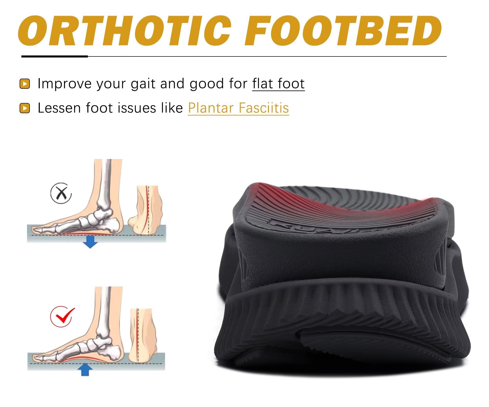 KuaiLu Sandali Trekking Donna Comode Camminata Ortopediche Fascite Plantare Arch Support Sportivi Sandalo Estive Leggero Regolabile