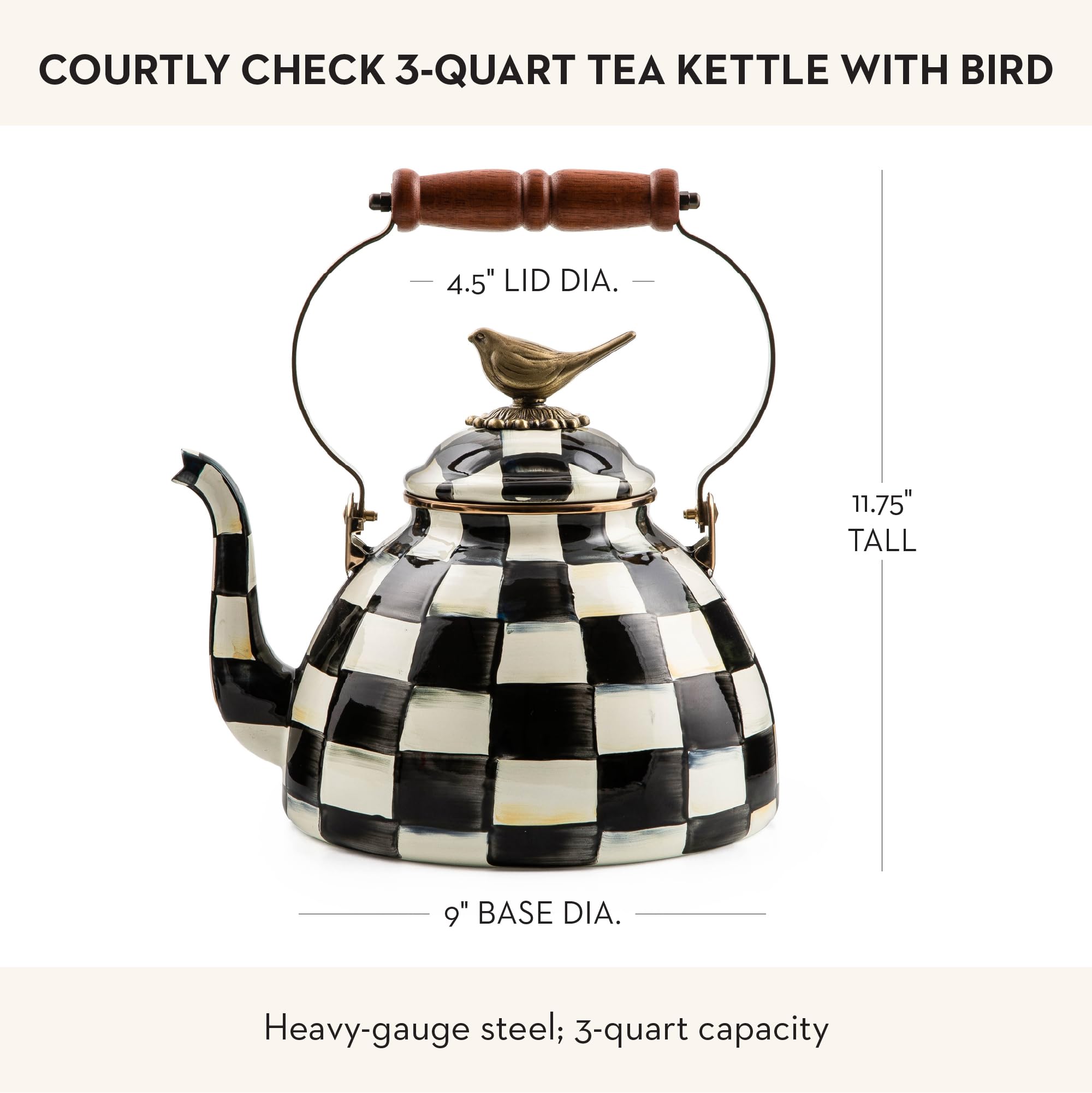 マッケンジーチャイルズ　ケトル Amazon.com: MACKENZIE-CHILDS Enamel Tea Kettle, Cute Kitchen