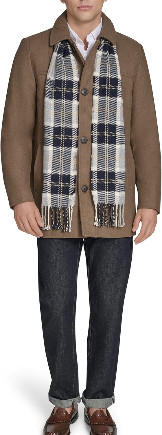 Dockers mens Weston Wool Blend Coat With Scarf (Regular and Big & Tall) - Image 2