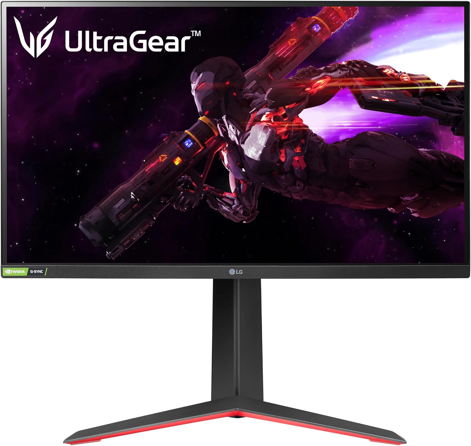 27GP850-B Ultragear Gaming Monitor 27-Inch QHD (2560 x 1440) Nano IPS Display 1ms Response Time 165Hz Refresh Rate NVIDIA G-SYNC Compatible AMD FreeSync Premium Tilt/Height/Pivot Adjustable Stand