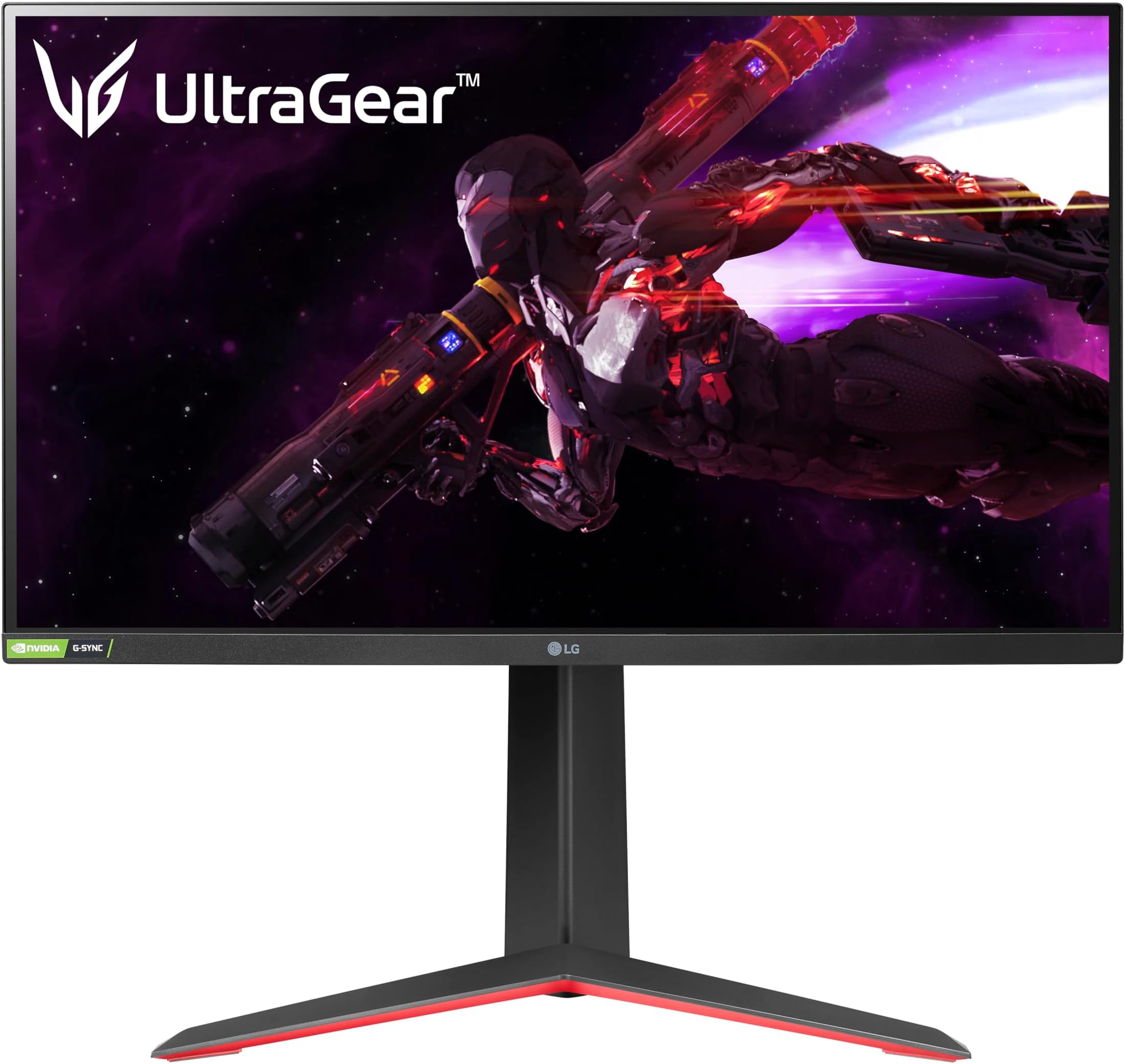 LG 27GP850-B Ultragear Gaming Monitor 27-Inch QHD (2560 x 1440) Nano IPS Display 1ms Response Time 165Hz Refresh Rate NVIDIA G-SYNC Compatible AMD FreeSync Premium Tilt/Height/Pivot Adjustable Stand