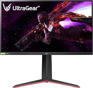 LG 27GP850-B Ultragear Gaming Monitor 27” QHD (2560 x 1440) Nano IPS Display, 1ms Response Tim, 165Hz Refresh Rate, NVIDIA G-SYNC Compatible, AMD FreeSync Premium, Tilt/Height/Pivot Adjustable Stand