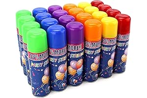 Vibrant Pink Silly String - 24 Pcs Party Streamer Spray String for Joyous Celebrations