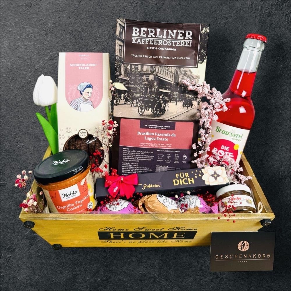 Sachse trifft auf Berliner | Ideal als Geschenk | Für viele Anlässe, z,B. Geburtstag, Jubiliäum, Männertag | Ein einzigartiger Korb