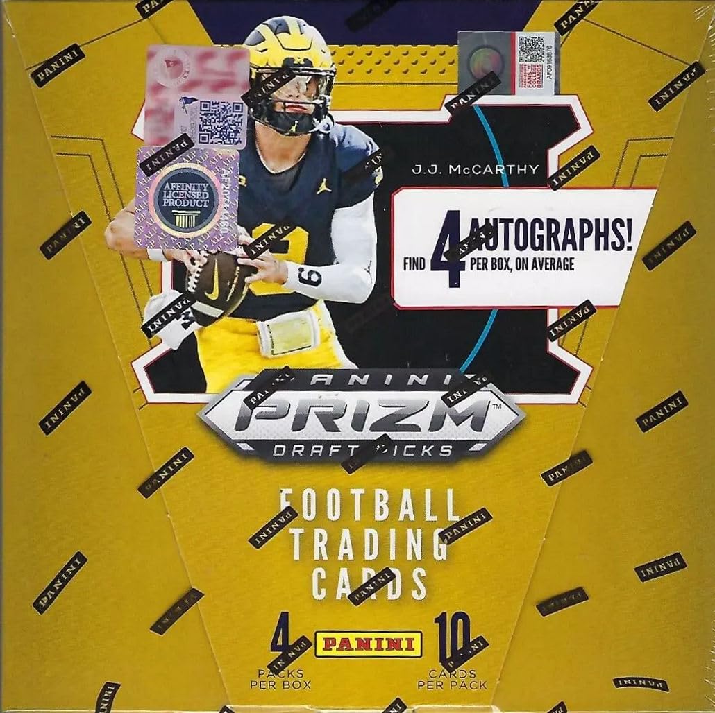 Amazon.com: 2024 Panini Prizm Draft Picks Football HOBBY box (4