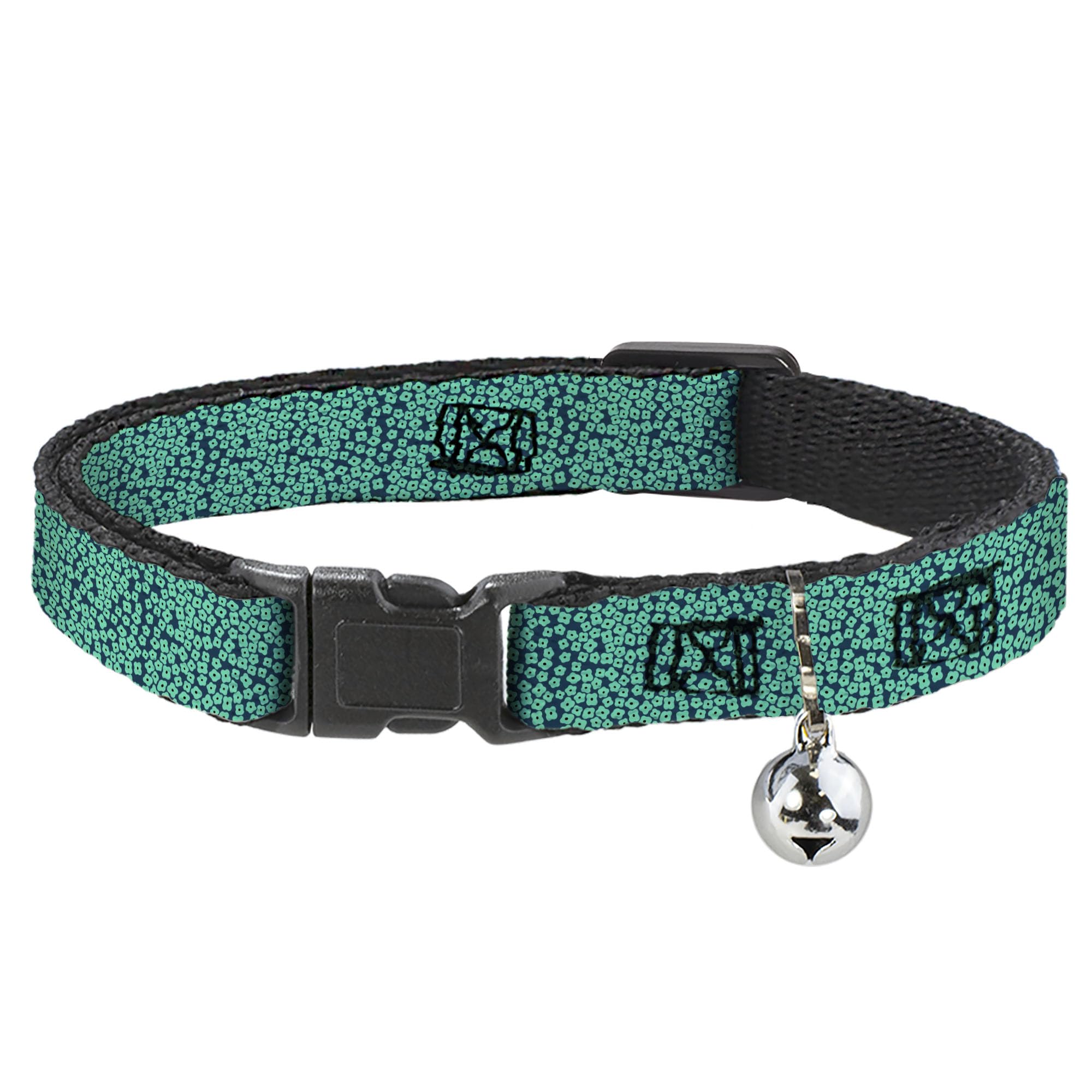 Collar para gato mediano Buckle-Down floral de 1,27 cm de ancho