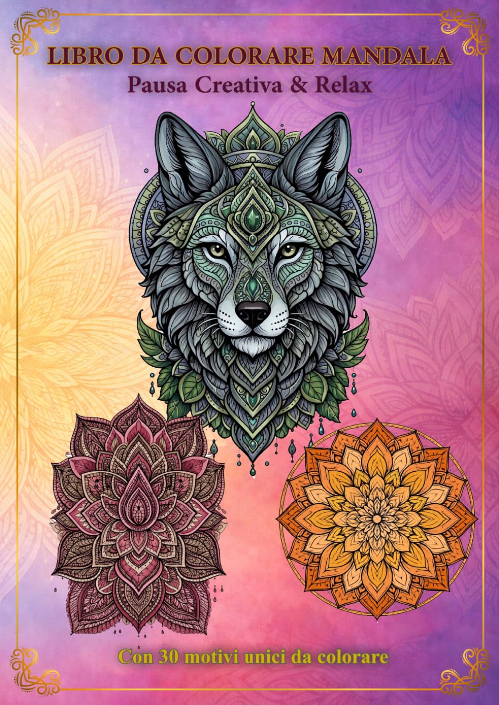 Momenti Mandala: Il Tuo Relax Creativo: 30 Mandala Unici per Adulti - Animali e Motivi Floreali per Ritrovare Calma e Benessere