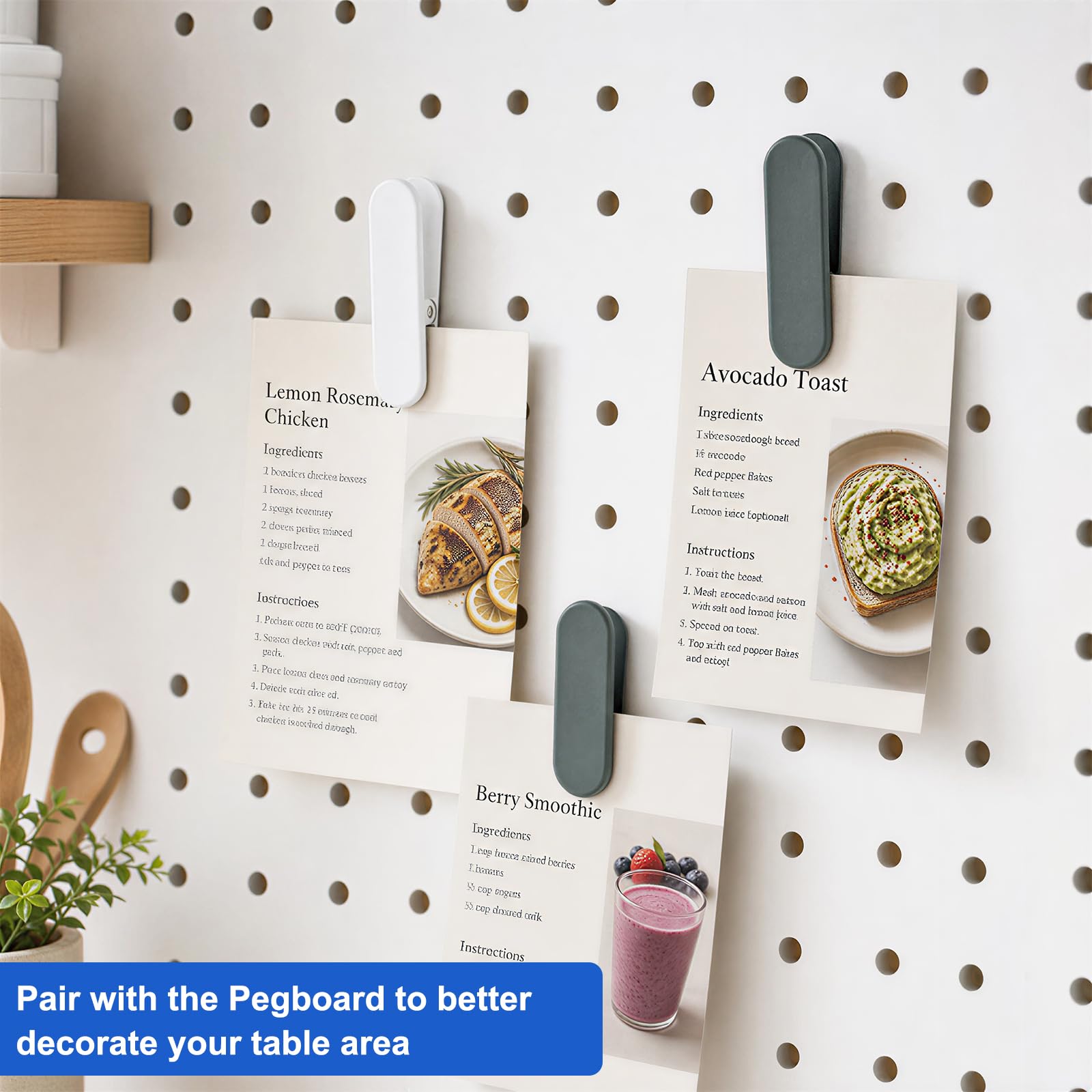 sourcing map Stecktafel-Clips, Metall, Wandaufbewahrung, Stecktafel-Zubehör