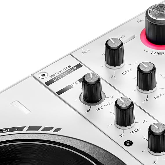Hercules DJControl Inpulse 500 White Edition — Limited edition — 2-deck USB DJ controller for Serato DJ Pro and DJUCED 4780926