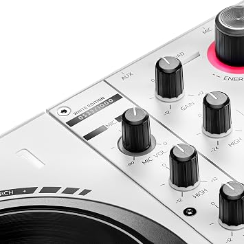Hercules DJControl Inpulse 500 White Edition — Limited edition — 2-deck USB DJ controller for Serato DJ Pro and DJUCED 4780926