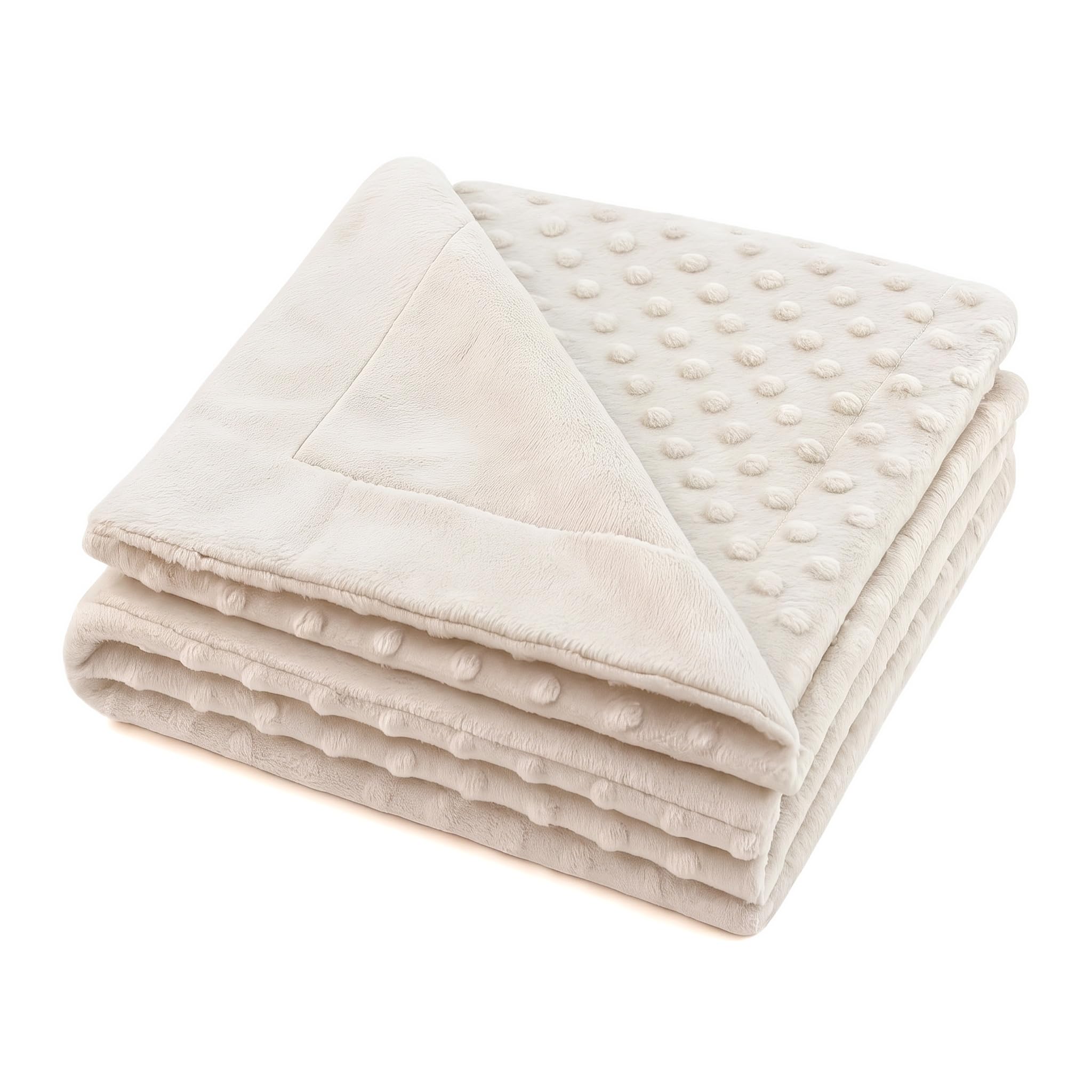 variouss Manta para bebés, 0.80 x 1.10 m Manta para recién Nacidos Mantitas para Bebes Suave y Confortable Cálida niña y niño Mantas para Todas Las Estaciones (Beige)