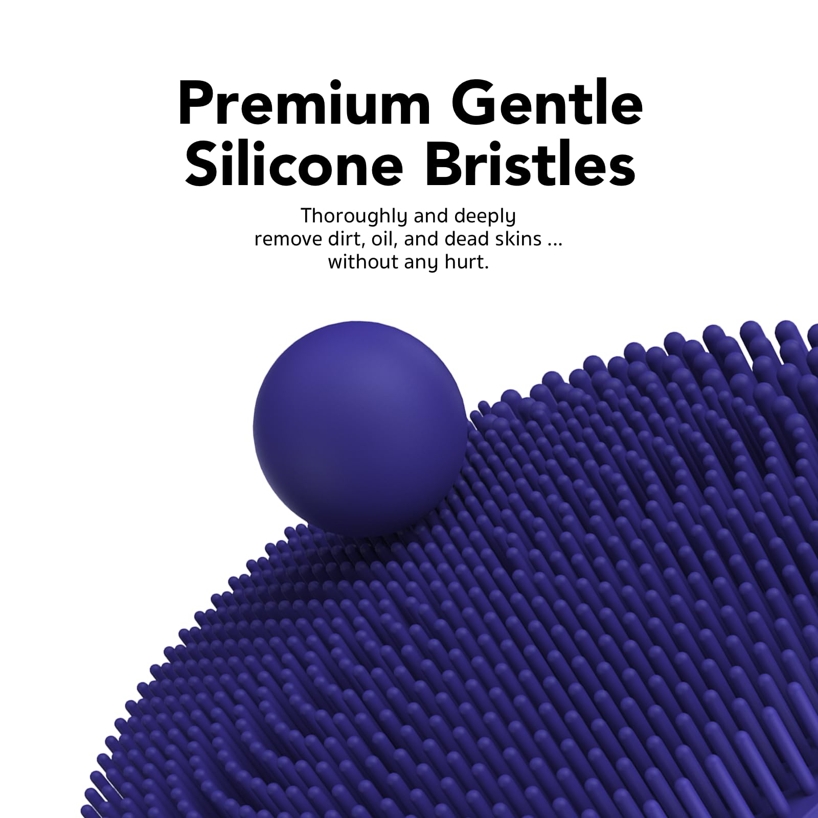 NågraCoola CLIE Facial Cleansing Brush, Waterproof and Rechargeable Face Scrub Brush for Men & Women, Cleansing, Exfoliating and Massaging, Electric Face Scrubber - Blue