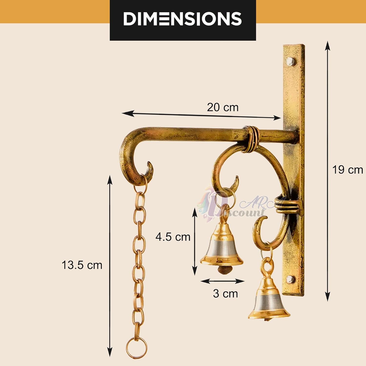 Flower Basket For Home Decoration / Outdoor Decoration / Home Entrance Hanging Items - Wall Hanging Items-Iron,Gold