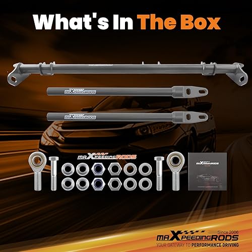 Miniatura 5 de maXpeedingrods para Honda Civic CRX 1988-1991 Brazo de Control de Suspensión Delantero Barra de Tración Inferior Barra de Tración Delantera