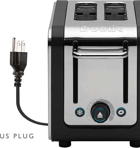 Miniatura 2 de Dualit Design Series 2 - Tostadora de rebanadas  Acero inoxidable pulido con ribete negro  Ranuras extra anchas - Función de mirada y pop -