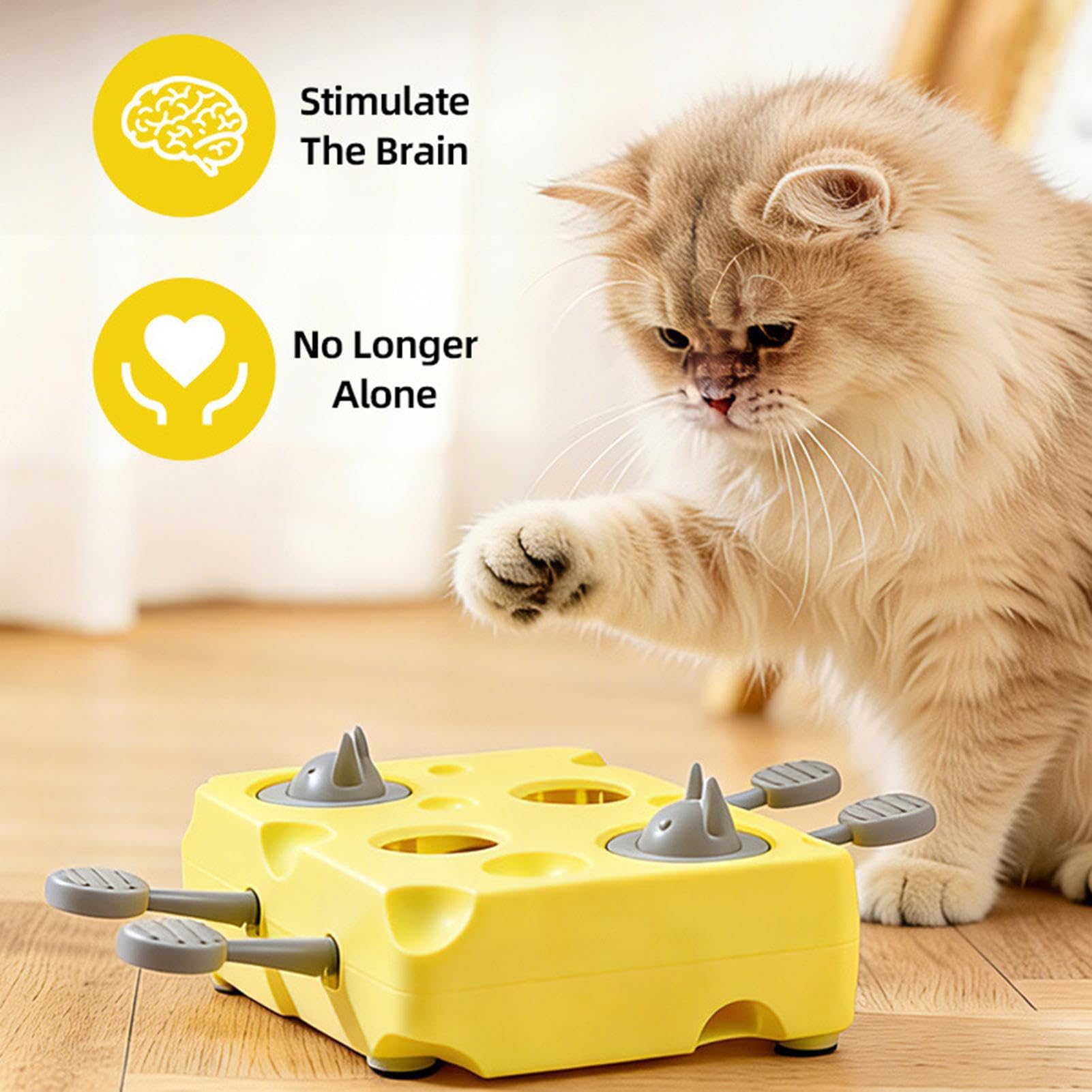 Interaktives Katzenspielzeug Käsemaus Nicht Rutsch Intelligenzspielzeug