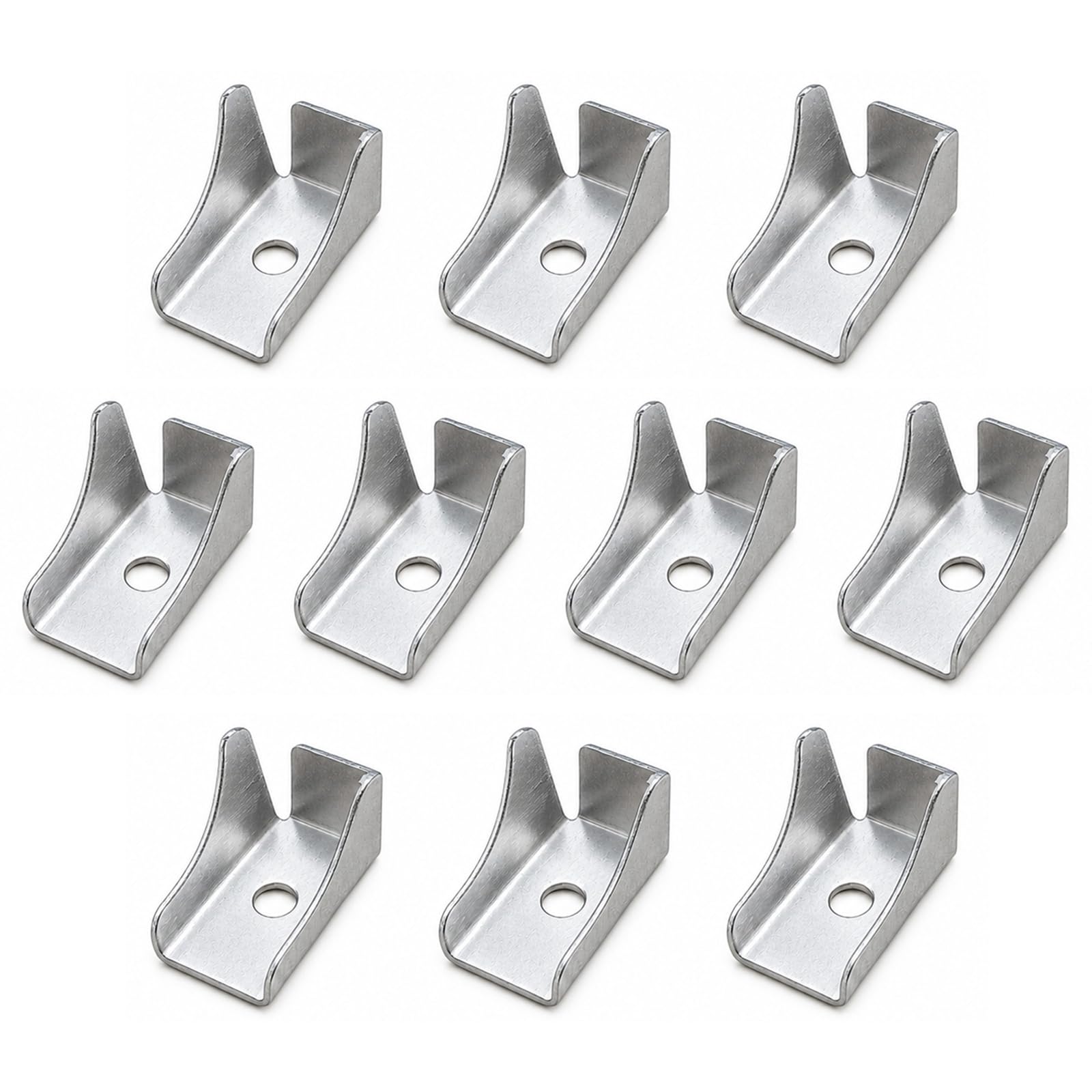 EUQWOSDD 10Pcs Heavy Duty Metal Shelf Support Clips, Steel Cabinet Shelf Pegs, Polished Rustproof Shelf Brackets for File Cabinets Bookcases Home Office Storage