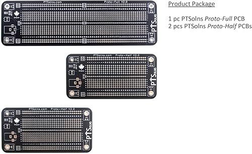 Miniatura 10 de PTSolns Kit de PCB para tablero de pan soldable de prototipos (Proto-N2RF Basic)