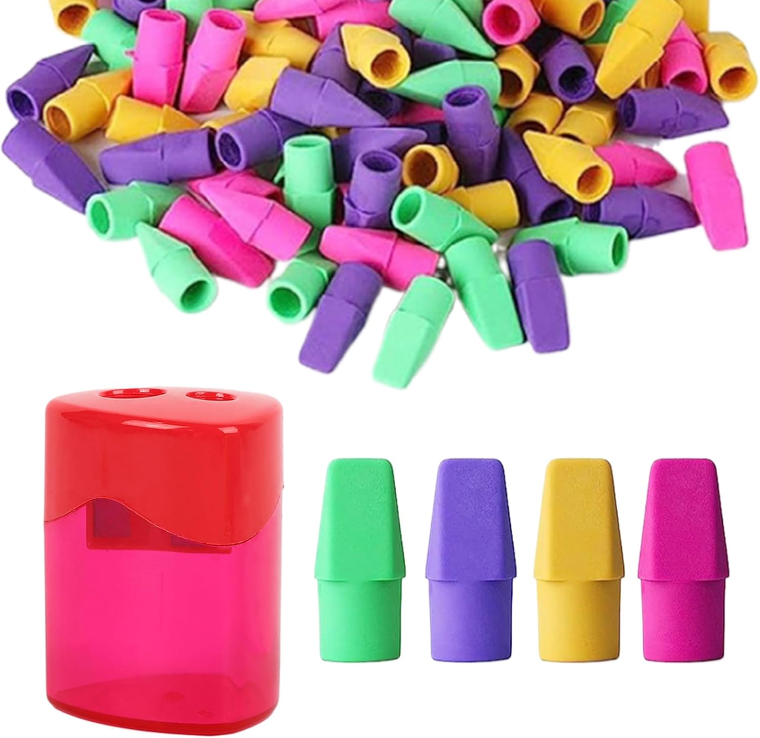 50 Pcs Pencil Top Eraser Cap Bulk, No Latex Pencil Tops Erasers Pencil Eraser Toppers Erasers Assorted Color Cap Erasers for School Supplies for Teachers Students Classroom 50 Pcs Pencil Top Eraser Cap Bulk, No Latex Pencil Tops Erasers Pencil Eraser Toppers Erasers Assorted Color Cap Erasers for School Supplies for Teachers Students Classroom